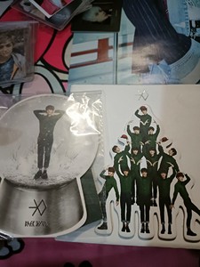 出EXO十二月的奇迹韩版非引进版伯贤水晶球小卡