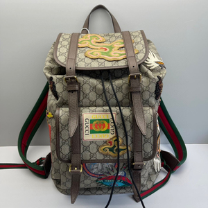 99新gucci古驰虎头系列限量刺绣款双肩包背包 男女同款