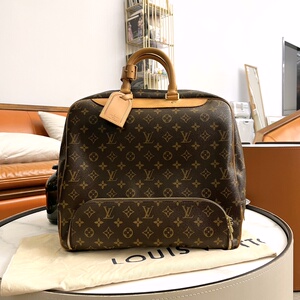 lv路易威登 evasion波士顿 中古老花手提包 超大容