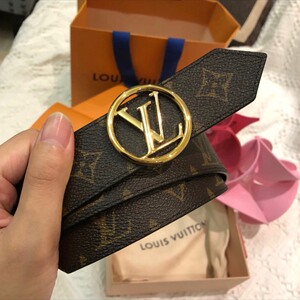 路易威登lv女士皮带circle系列35mm圆扣头双面腰带m01430人付款5280