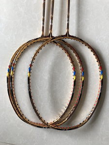 全新rsl亚狮龙x7金色专业全碳纤维高磅羽毛球拍进攻型单拍包