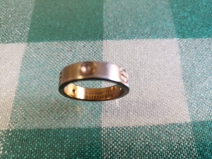 卡地亚cartier 750 leve彩金戒指