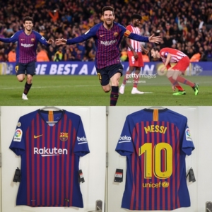 【展示】1819赛季巴萨主场球员版球衣梅西印字西甲fulls