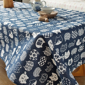 锁边棉麻桌布少女心手工diy面料格子粉色小清新餐桌垫拍照背景