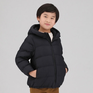 【预售】优衣库 童装/男童/女童 高级轻型羽绒服连帽外套 4