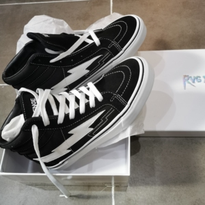 正品美版revenge x storm闪电火焰帆布高帮滑板鞋