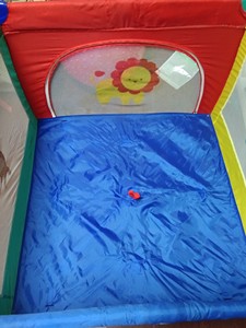 婴儿床可折叠便携式卡通儿童床 出口品牌，附加功能：游戏床 尺