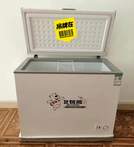 全新北极熊家用小冰柜冷冻柜迷你商用大容量冷藏柜卧式节能小型冷
