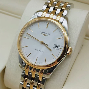 5新]浪琴腕表雅致系列精钢自动机械男表手表l4.798.4.77.