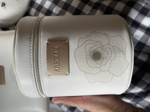 兰蔻白色化妆包手提包水桶包 专柜赠品