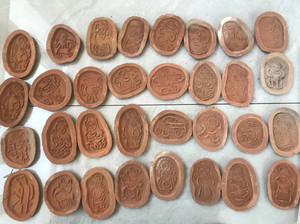 怀旧库存 | 七十八十年代七零八零童年玩具老红泥模子 | 泥