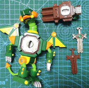 keybots钥匙机器人三代 日版木龙 脚趾有损