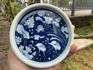 文羽堂 克勤堂 元青花一鹭莲升壶承,寓意一路连升,一鹭连科