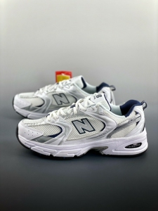 新百伦 nb530 白银色 头层皮 真皮