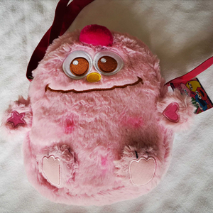 正版现货 触屏手机包可爱公仔粉色少女心芝麻街小怪兽moppy