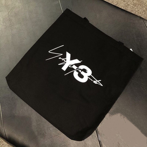 y3山本耀司联名黑色帆布包购物袋