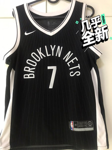 正品林书豪jeremylin布鲁克林篮网城市版复古sw球衣