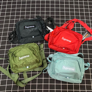 新款supreme 19ss 46th 胸包单肩包斜挎包满印