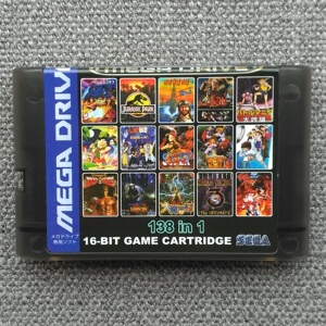 世嘉md卡138合1无重复 16人街霸 魂斗罗