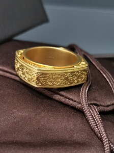 周大福传承经典传承龙凤扳指黄金足金戒指