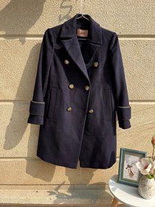 广州白马红棉uus女装羊绒大衣,样板,99新,可能有微瑕,介