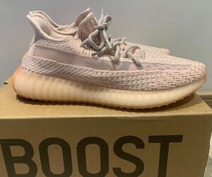正品出 yeezy350 粉色满天星