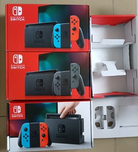 包邮全新 正品 任天堂switch续航版原装红蓝灰色包装盒_阿里巴巴找货