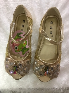 儿童女童韩版夏季水钻公主时尚凉鞋清仓处理