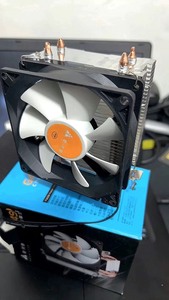 金河田双铜管散热器全新台式机电脑CPU两铜管散热器塔式风冷