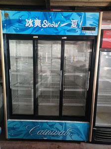 推拉门冷藏展示柜冷饮保鲜柜立式商用冰箱超市三门饮料柜冰柜冷藏