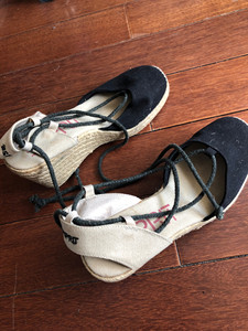 艾斯普瑞特esprit女鞋 渔夫鞋 穿了两次 新旧如图 37