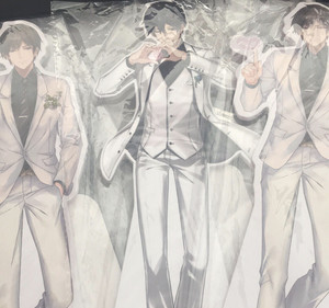 全职高手 叶修 王杰希 比心纸立牌