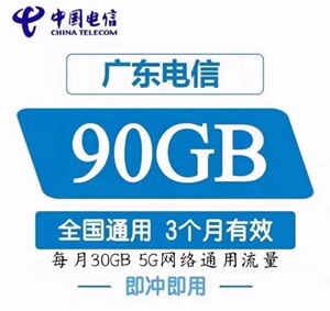 广东电信流量包,中国电信流量包,广东电信叠加包90g分三个月