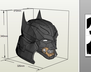 武士蝙蝠侠 全身盔甲图纸 eva图纸