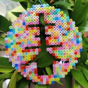 拼豆画框 春 摄影用 拼豆相框 圆形