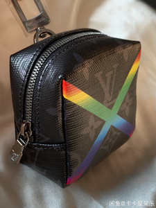 lv box pouch彩虹盒子包 限量小包钥匙包彩虹x骰子