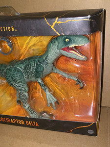 美泰侏罗纪公园琥珀收藏系列迅猛龙德尔塔