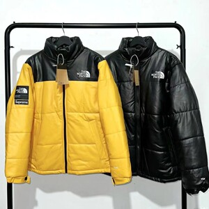 北面1996款皮面棉服!supreme fw17联名款,18