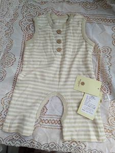 全新波比丹尔有机棉婴幼儿夏季连体衣，衣服规格:6M，售价29