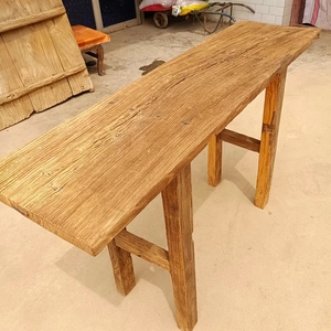 老榆木长条桌,尺寸144/40/84,榫卯结构,风化漂亮,邮