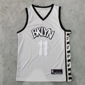 欧文11号篮网灰色球衣 nba刺绣篮球服球衣篮球男球衣t恤球