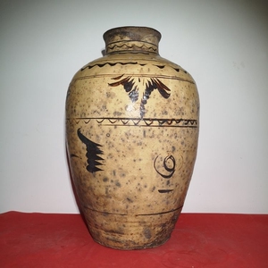 【祖传】古董古玩唐宋元明清代瓷器包真包老明代磁州窑大罐一罚十