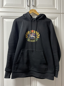 burberry帽衫卫衣外套 巴宝莉博柏利战马刺绣黑色