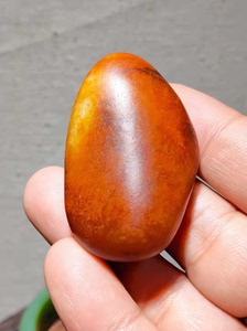 和田玉籽料原石,老熟枣红皮,漏肉达到一级白,真皮真色无修无二