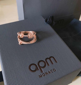 【支持鉴定】apm monaco三圈转运珠戒指 七夕礼物首选