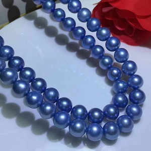 卡地亚豹子头蓝玫瑰天然海水近圆珍珠卡9私聊看货(买项链送同款