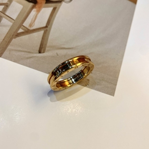 bvlgari宝格丽18k黄金单圈戒指62号,国码22码,附
