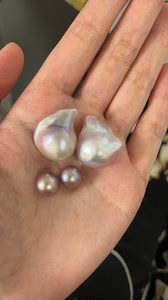 巴洛克珍珠 七彩鎏金大巴 自己开的珍珠蚌 纯天然珍珠 刚好配