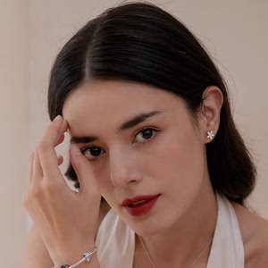 pandora潘多拉小雏菊耳钉女 纯银 珐琅花瓣
