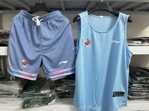 夏季全新李宁CBA赞助篮球服套装男女短裤背心坎肩训练服篮球背